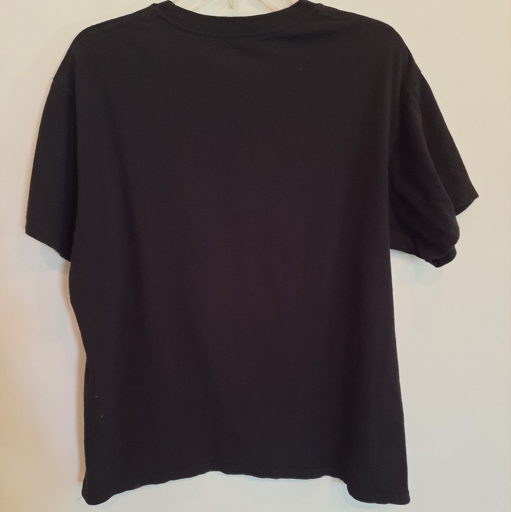 Marvel Black Short Sleeve Tee with Marvel  Character Logos. Size Large - Picture 3 of 7
